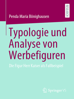 cover image of Typologie und Analyse von Werbefiguren